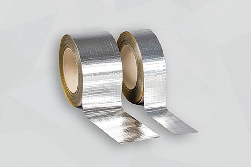Adhesive tapes for insulation materials.