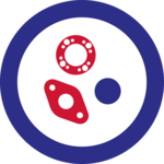 Red and blue sealing pieces