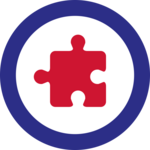 Red puzzle piece